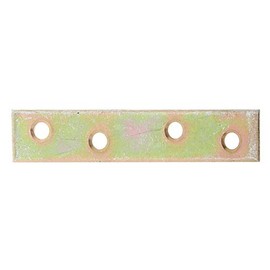 Connecting Plate Narrow Large Pack Yellow-Galvanised 80 x 15 mm / 8 STK.