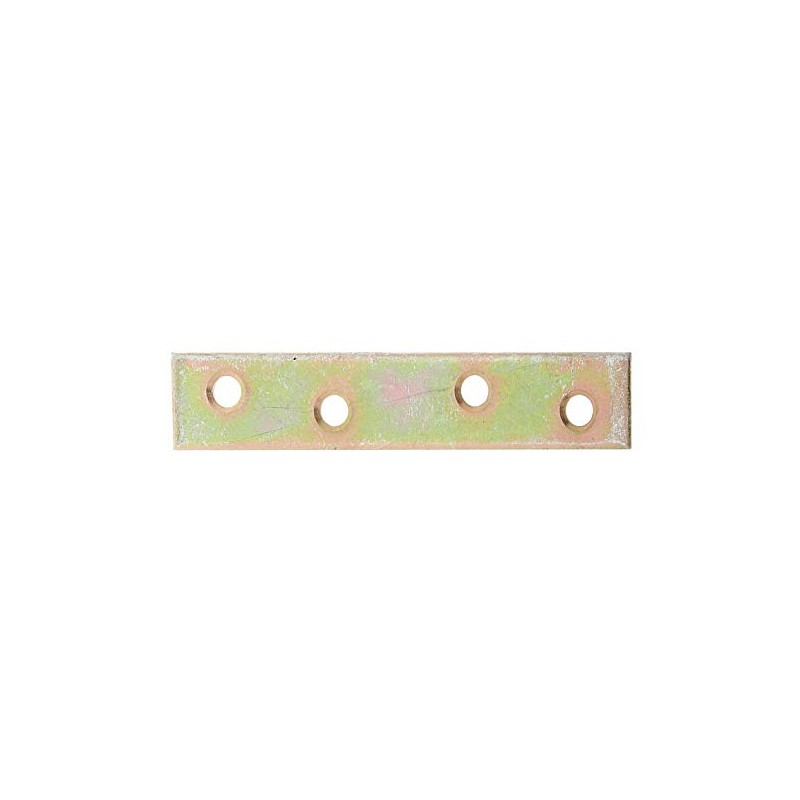 Connecting Plate Narrow Large Pack Yellow-Galvanised 80 x 15 mm