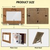 Wood Picture Frame with Wood Stand, Footprint Photo Frame Tabletop