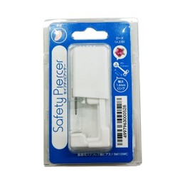 Safety Piercer for Cartilage, Medical Stainless Steel, 14 Gauge, Single Ear, Rose (Artificial Stone)