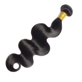 Huarisi Body Wave Bundles Human Hair 1 Bundle 8a Unprocessed Brazilian Body Wave Hair Bundles Extensions 14 Inch Remy Hair Weaves 100 g for Black Women Natural Colour