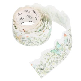 Ciieeo 1 Roll Vintage Floral Washi Tape Decorative DIY Tape for Scrapbooking Planners and Crafts Easy to Use Residue and Fade Resistant Greenery Wonder