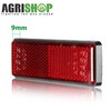 AGRISHOP 2x Rectangular Red Reflectors Stick On Reflectors for Gate