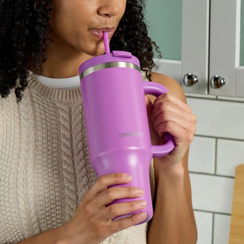 Contigo 40 oz Leak Proof Tumbler with Straw Handle Double