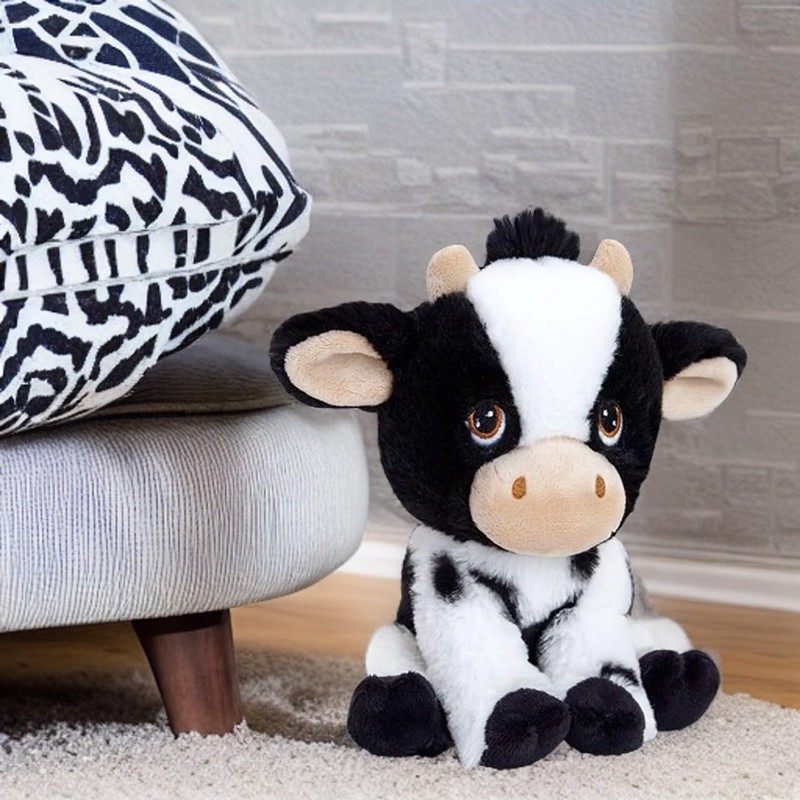 Deluxe Paws Plush Cuddly Soft Eco Toys 100% Recycled (Cow)