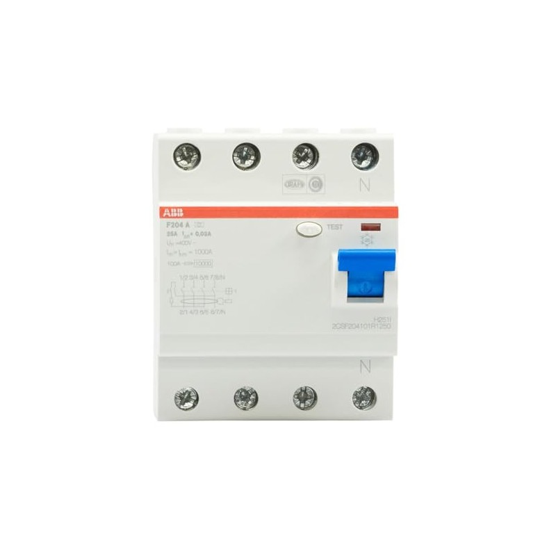 ABB F204-25/0.03 Residual Current Circuit Breaker - 4P - Type
