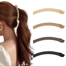 AIBFRID Pinzas Para El Cabello Tipo Banana Para Mujer Pinzas Mate Tipo Banana Para Cabello Grueso Pinzas Antideslizantes Tipo Banana Para Niñas Lindas