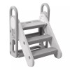 Foldable Step Stool for Kids Adjustable 3 Step Stool with