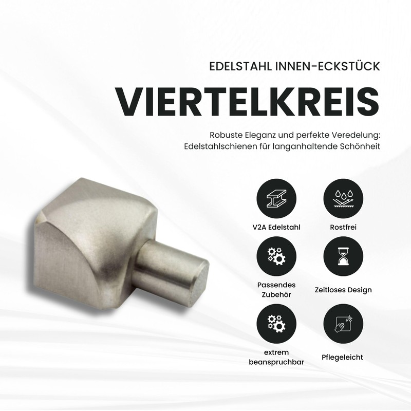 Quarter Circle Stainless Steel Tile Profile Tile Rail Stainless Steel
