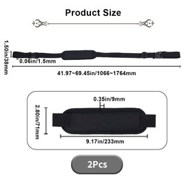 GORGECRAFT Pack of 2 Carry Straps for Beach Chairs, Adjustable for Folding Chairs, Backpacks, Non-Slip Shoulder Straps, Replacement for Foldable Bikes, Scooters, Camping, Backpacking, Picnics