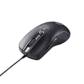 Elecom M-G01URBK Gaming Mouse, 5 Buttons, High Performance Gaming Sensor, 80 Million Times Durable Switch, 4 Stage DPI Switching (700-6200), Black