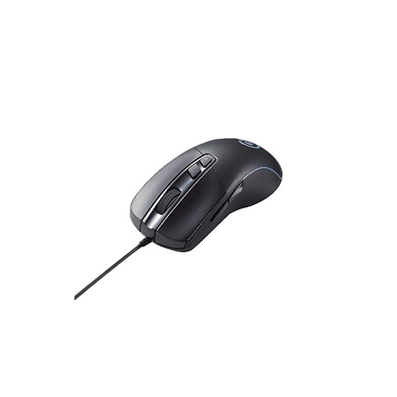 Elecom M-G01URBK Gaming Mouse, 5 Buttons, High Performance Gaming Sensor,