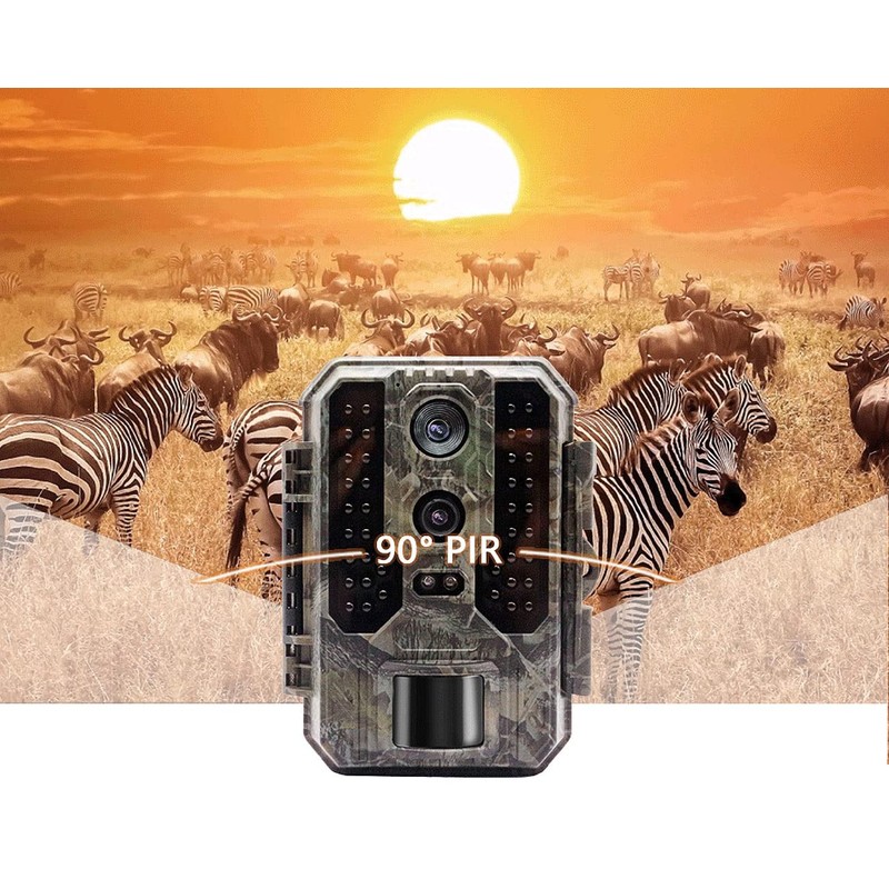 VisorTech Wildlife Cameras: 4K Wildlife Camera with Dual Lens, IR