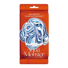 【Aqua Monster】 アクアモンスターレッド モーニングスクエアパック フェイスパック （部分用マスク） 透明感 肌荒れ アゼライン酸 ナイアシンアミド 100枚（50セット）