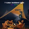 AMACOOL Battery Operated Camping Fan with Light, 20000mAh Rechargeable Clip