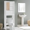 Better Home Products Ace Over-The-Toilet Storage Cabinet in White &