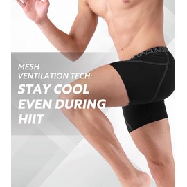 DAVID ARCHY Mens Underwear Mesh Quick Dry Boxer Briefs Active Performance Sports Ultra Soft Breathable Support Pouch Underwear with Fly in 3 Pack (M, Black - Mesh with Fly)