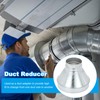 PATIKIL 10 Inch to 5 Inch Duct Reducer, Galvanized Steel