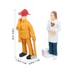 7 Pieces People Heroes Standing Figurines, Simulated Human Figures for
