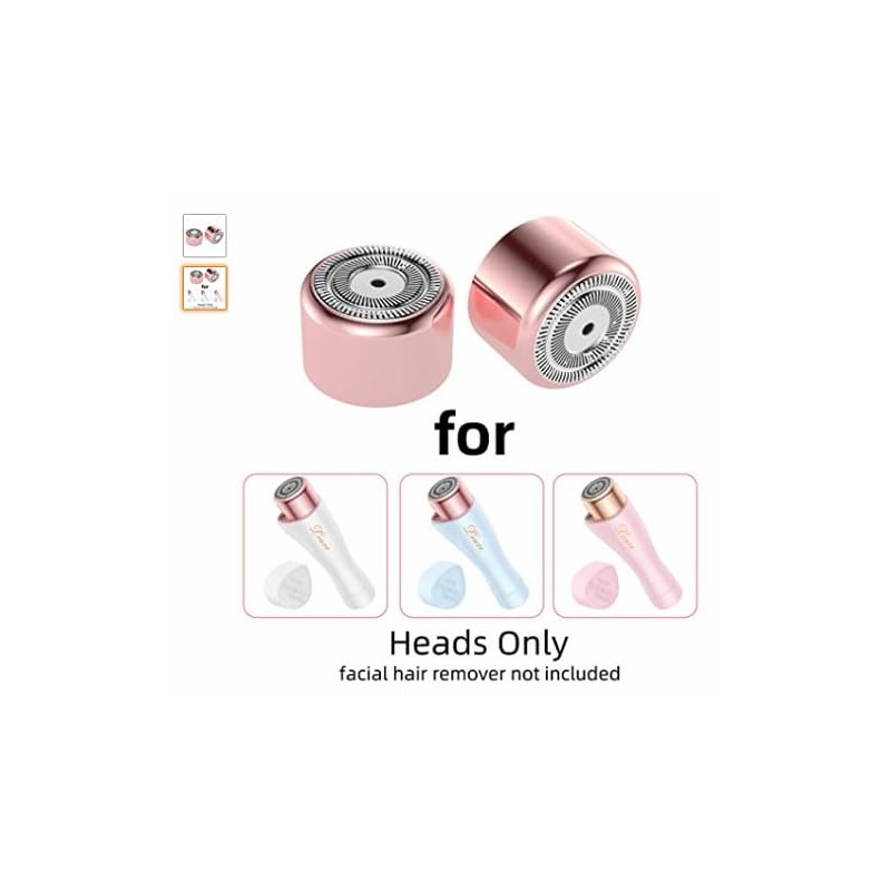 2 Replacement Heads for LEUXE Painless Hair Remover