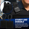 Terixe 2 Pack Mic Clips for Law Enforcement, Black Radio