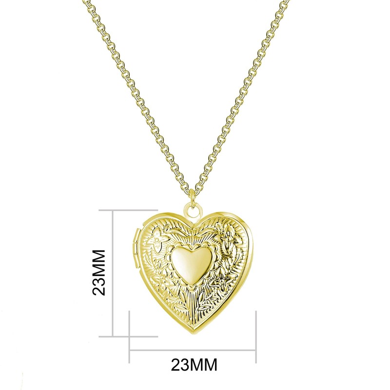 Philip Jones Gold Plated Heart Locket