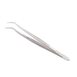 Meriam Premium Tweezers Cotton Pliers Dental Dressing Angled Tip Surgical Forceps Instruments TeckMed