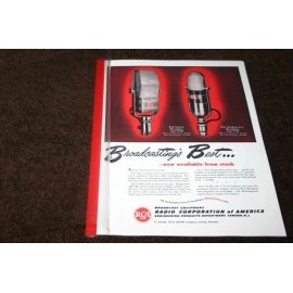 For RCA RCA 44 & 77 Microphones instruction manual reprint with schematics