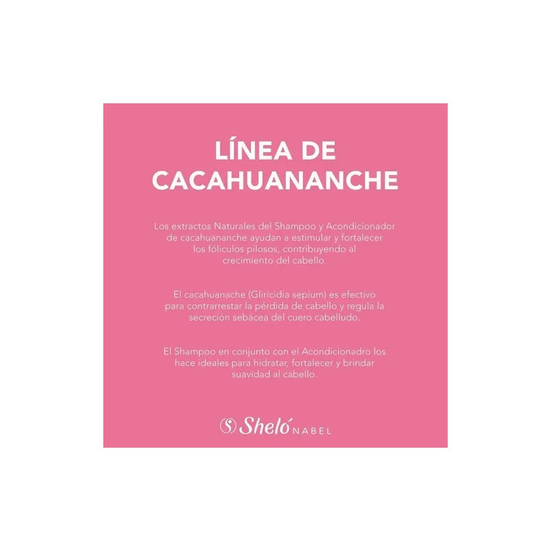 Acondicionador Cacahuananche Sheló Estimula Fortalece 530 Ml