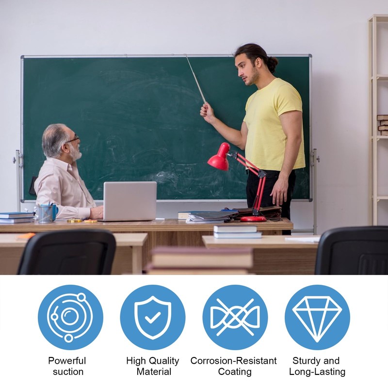 Pack of 5 Telescopic Magnets Stainless Steel 1.5 lb 3