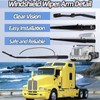 2-Pcs Front Windshield Wiper Arm Pair Kit Compatible with Kenworth