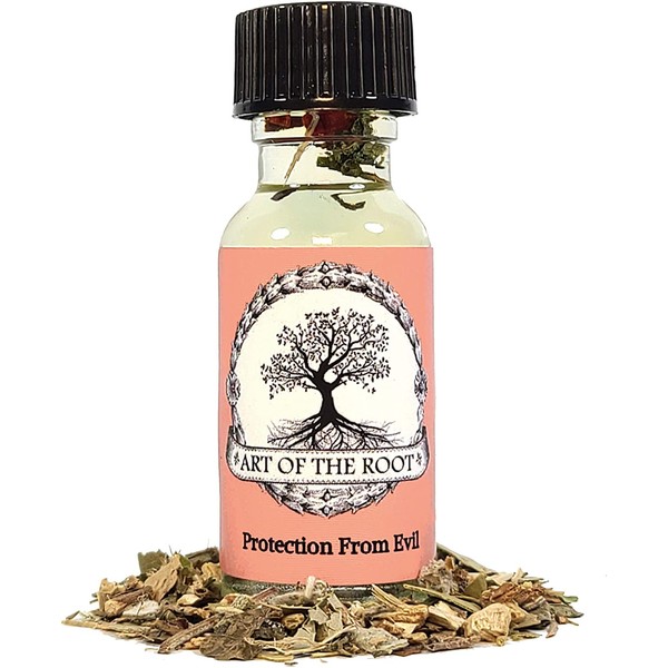 Protection from Evil Oil by Art of the Root | Handmade Oil for Skin | Metaphysical, Wiccan, Pagan, & Magick | for Negativity, Psychic Attacks & Evil Intentions