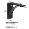 MOUNTAIN_ARK 2 Pack Heavy Duty Steel Mantel Brackets, 8" x