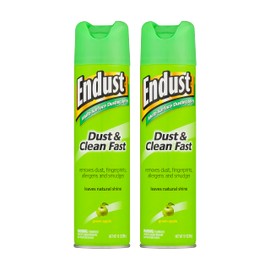 Endust Multi-Surface Dusting and Cleaning Spray, Green Apple, 2 Count