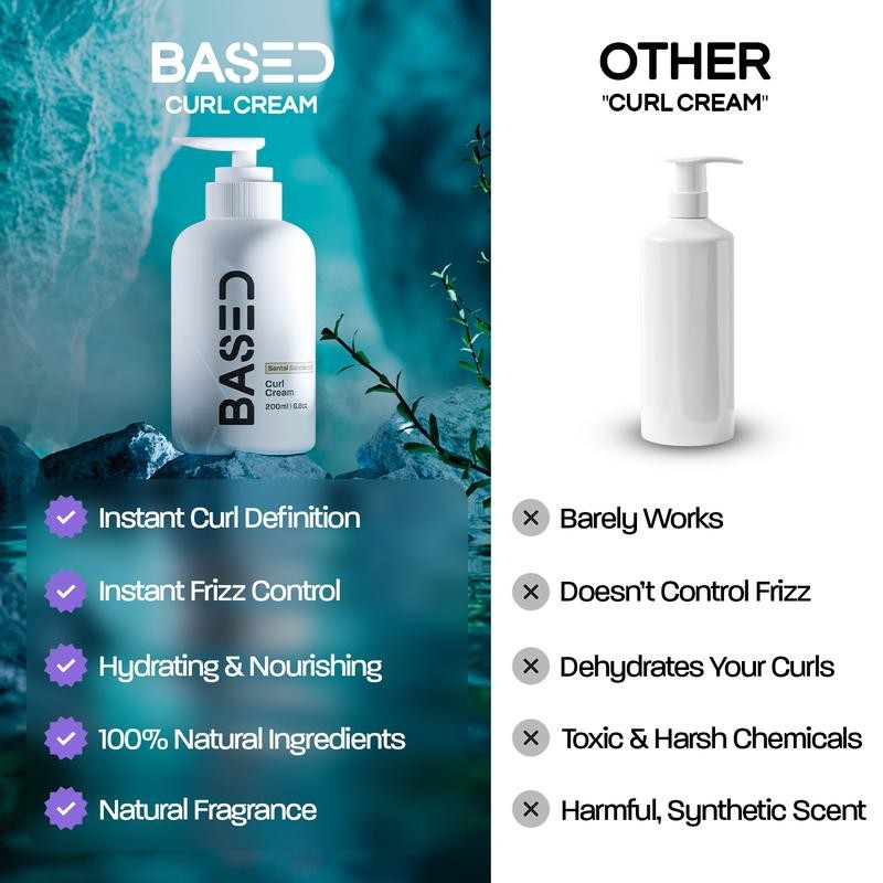 Based Bodyworks Curl Cream | Instant Definition & Hydration |