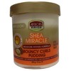 African Pride Shea Butter Miracle Bouncy Curls Pudding 15 Ounce Jar (443ml) (6 Pack)