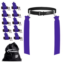 Trained 10 Man Flag Football Belt Pop Set (PURPLE)