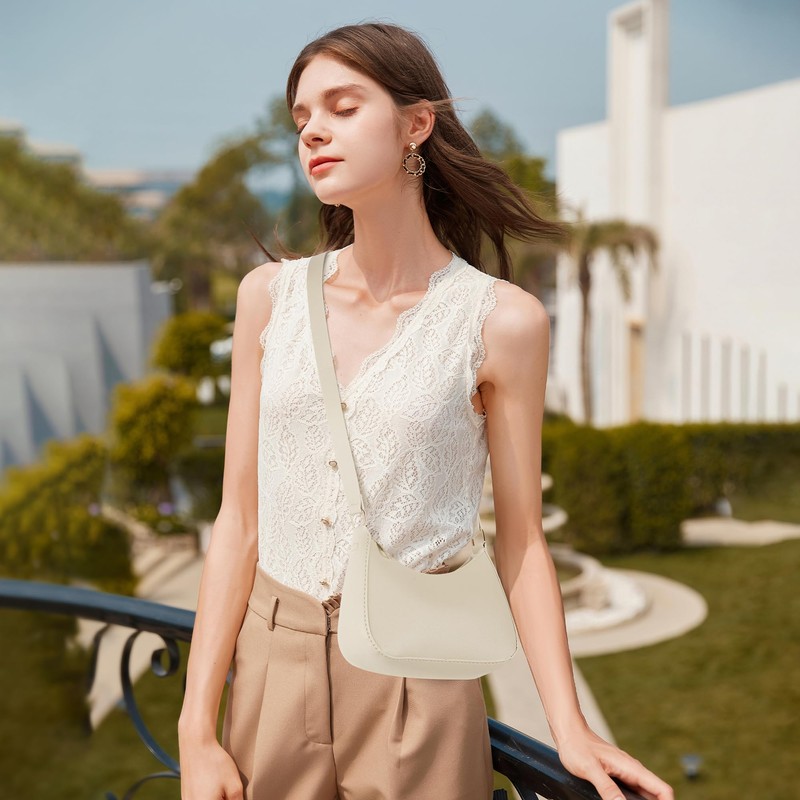 Creaher Crescent Crossbody Bags for Women, Dumpling Bag Ladies Underarm