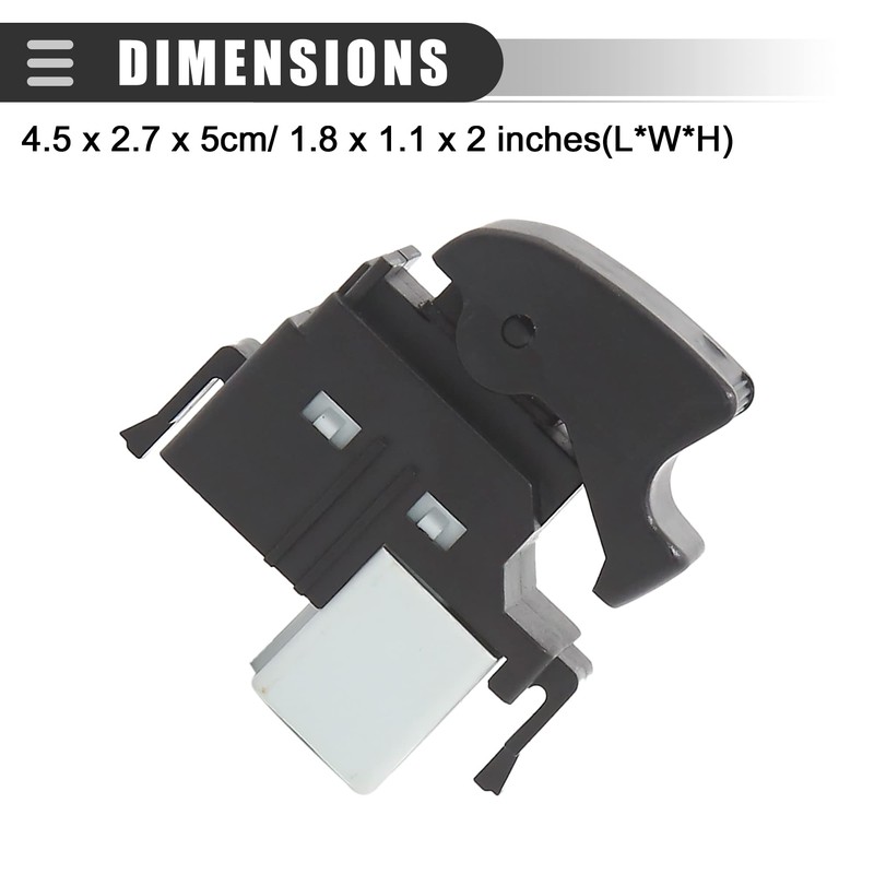 Motoforti Power Window Switch, Passenger Door Window Switch, for Toyota