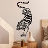 Tiger Metal Wall Art, Hanging Wildlife Wall Decor, Predators Above