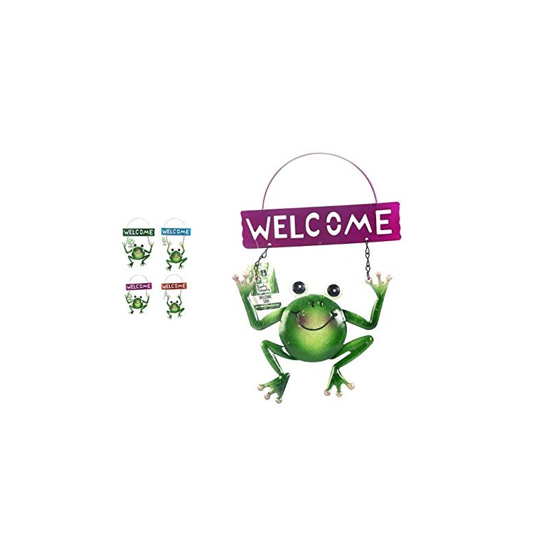 Garden Frog welcome Plaque