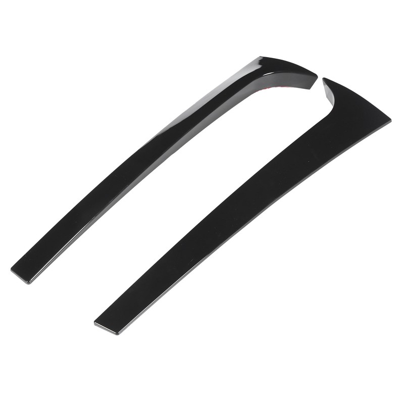 2PCS Rear Window Side Trim Gloss Black ABS Replacement for