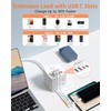 ROOTOMA Cube Extension Lead with USB C Slots, 3 Way