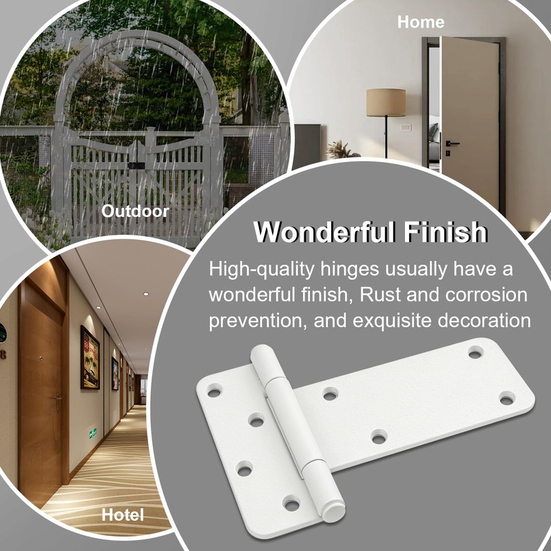 4 Pack 6" Door Hinges,280 Lbs Capacity Heavy Duty Gate