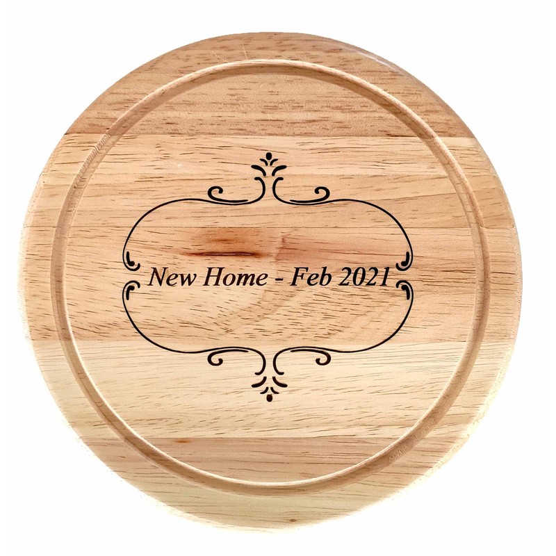 Cathcart Elliot Personalisable 19cm Round Cheese-Board Gift Set with Tools