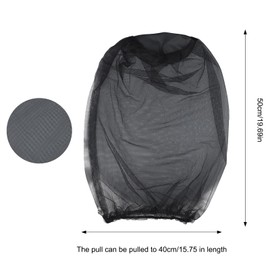 2 PCS Mosquito Head Net,Bug Net Hat,Fly and Insect Proof,Extra Large and Long,Super Fine Holes,Suitable for Camping,Hiking,Fishing,Gardening,Hunting,For All Men and Women Hats (Black)