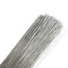 200 Stems Silver Rose Stub Wire Florist Galvanised - 7"