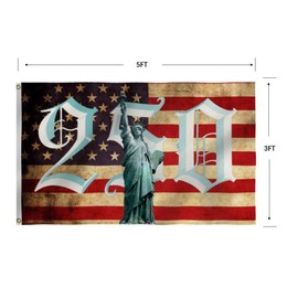 250th Birthday 250 Years 1776 2026 American Flag 3X5Ft, US Statue of Liberty, Double Side Printed Flags, Men Women Banner,Vibrant Colors, Double Stitched with 2 Brass Grommets, Bar Garden Street Decoration, GYM, Office Decor,Indoor Outdoor Use,Gifts. (Fl