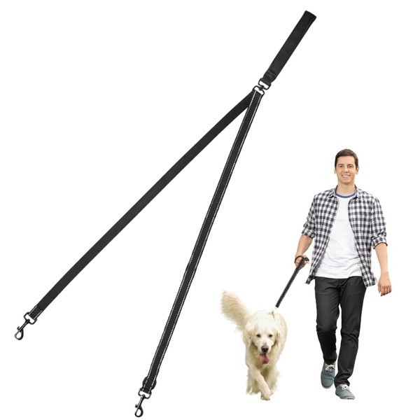 Kighdel Double Ended Lead for Dogs,Double Clip Lead for Dogs,Multi-Function