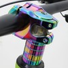 JMFahrrad Bicycle Headset Spacers 1-1/8 inch Rainbow Anodized